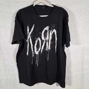 Korn Still A Freak Band Graphic T-Shirt Mens XL Black Nu Metal Rock Optima Tee